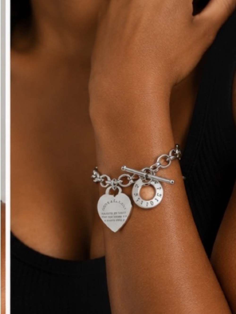 Proverbs 4:23 Silver Stainless Steel Heart Bracelet - Picture 4 of 5